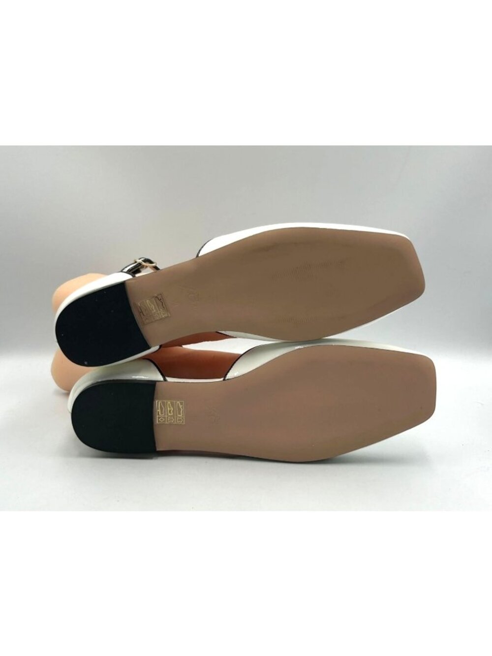 J.Crew Women's White Patent Leather Anya Ankle-Strap Flats Size 10 3603 - Picture 5 of 16